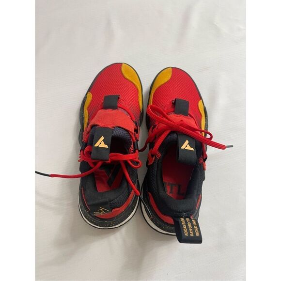 Adidas Trae Young 1 Men's Basketball Sneakers Vivid Red GY3772 Size 5 - Picture 4 of 9